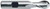 YG1 E9A87024 | 3/8" Diameter x 3/8" Shank x 3-1/4" OAL x 1-1/2" LOC 4 Flute Bright Coated Premium HSS-PM Roughing End Mill