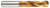 YG1 D1119255 | #55 (0.052") Diameter x 4/77" Shank x 5/8" Flute Length x 1-5/8" OAL Bright Coated HSS Screw Machine Length Drill Bit