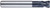YG1 EIB05024 3/8" Diameter x 3/8" Shank x 7/8" LOC x 2-1/2" OAL x 0.020" Radius x 30 Degree Helix Angle 4 Flute Diamond Coated Carbide ElB05 Corner Radius End Mill