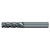 Emuge 3947L.037020 | 3/8" Diameter x 0.020" Corner Radius 3" OAL 4 Flute ALCR Coated Corner Radius End Mill