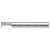 Scientific Cutting Tools GT025Q-10 | 0.250" Minimum Bore Diameter x 0.630" Maximum Depth x 0.250" Shank x 2.500" OAL Uncoated Solid Carbide Grooving Tool