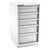 Champion Tool Storage NWS1800-0502-ILC-FTB-LG | 22-3/16" Width x 41-3/4" Height x 22-1/2" Depth 5 Drawer 25 Compartment Powder Coated Steel Modular Compartment Cabinet - Light Gray
