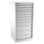 Champion Tool Storage SWS2700-1201-ILC-FTB-LG | 28-1/4" Width x 59-1/2" Height x 22-1/2" Depth 12 Drawer 208 Compartment Powder Coated Steel Modular Compartment Cabinet - Light Gray