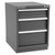 Champion Tool Storage NWS1200-0301-ILC-FTB-DG | 22-3/16" Width x 29-7/8" Height x 22-1/2" Depth 3 Drawer 17 Compartment Powder Coated Steel Modular Compartment Cabinet - Dark Gray
