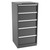 Champion Tool Storage SWS2700-0501-ILC-FTB-DG | 28-1/4" Width x 59-1/2" Height x 22-1/2" Depth 5 Drawer 20 Compartment Powder Coated Steel Modular Compartment Cabinet - Dark Gray