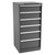 Champion Tool Storage SWS2700-0601-ILC-FTB-DG | 28-1/4" Width x 59-1/2" Height x 22-1/2" Depth 6 Drawer 45 Compartment Powder Coated Steel Modular Compartment Cabinet - Dark Gray