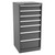 Champion Tool Storage SWS2700-0701-ILC-FTB-DG | 28-1/4" Width x 59-1/2" Height x 22-1/2" Depth 7 Drawer 59 Compartment Powder Coated Steel Modular Compartment Cabinet - Dark Gray