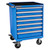 Champion Tool Storage SWS1500-0701ILC-MB8-RT-BB | 28-1/4" Width x 43-1/4" Height x 22-1/2" Depth 7 Drawer 83 Compartment Powder Coated Steel Mobile Modular Cabinet - Bright Blue