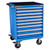Champion Tool Storage SWS1500-0901IL-MB8-RT-BB | 28-1/4" Width x 43-1/4" Height x 22-1/2" Depth 7 Drawer Powder Coated Steel Mobile Modular Cabinet - Bright Blue