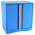 Champion Tool Storage SWPS1800-2FDIL-FTB-BB | 40-1/4" Width x 41-3/4" Height x 22-1/2" Depth 2 Doors 2 Shelf Powder Coated Steel Modular Flush Door Cabinets With Shelf - Bright Blue