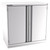 Champion Tool Storage EWS2100-2FDIL-FTB-LG | 47" Width x 45-1/4" Height x 22-1/2" Depth 2 Doors 2 Shelf Powder Coated Steel Modular Flush Door Cabinets With Shelf - Light Gray