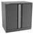 Champion Tool Storage SWPS1800-2FDIL-FTB-DG | 40-1/4" Width x 41-3/4" Height x 22-1/2" Depth 2 Doors 2 Shelf Powder Coated Steel Modular Flush Door Cabinets With Shelf - Dark Gray