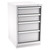 Champion Tool Storage NW1500-0402-ILC-FTB-LG | 22-3/16" Width x 35-7/8" Height x 28-1/2" Depth 4 Drawer 29 Compartments Powder Coated Steel Modular Drawer Cabinet - Light Gray