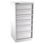 Champion Tool Storage SW2700-0601-ILC-FTB-LG | 28-1/4" Width x 59-1/2" Height x 28-1/2" Depth 6 Drawer 45 Compartments Powder Coated Steel Modular Drawer Cabinet - Light Gray