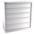 Champion Tool Storage DW2700-0501-ILC-FTB-LG | 56-1/2" Width x 59-1/2" Height x 28-1/2" Depth 5 Drawer 36 Compartments Powder Coated Steel Modular Drawer Cabinet - Light Gray