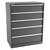 Champion Tool Storage EW2700-0501-ILC-FTB-DG | 47" Width x 59-1/2" Height x 28-1/2" Depth 5 Drawer 72 Compartments Powder Coated Steel Modular Drawer Cabinet - Dark Gray