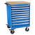 Champion Tool Storage SW1500-0901ILC-MB8-BBT-BB | 28-1/4" Width x 43-1/4" Height x 28-1/2" Depth 9 Drawer 161 Compartments Powder Coated Steel Mobile Modular Cabinet with Butcher Block Top - Bright Blue