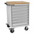 Champion Tool Storage SW1500-0701ILC-MB8-BBT-LG | 28-1/4" Width x 43-1/4" Height x 28-1/2" Depth 7 Drawer 83 Compartments Powder Coated Steel Mobile Modular Cabinet with Butcher Block Top - Light Gray