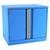 Champion Tool Storage SWP1500-2FDIL-FTB-BB | 40-1/4" Width x 35-7/8" Height x 28-1/2" Depth 2 Door 1 Shelf Powder Coated Steel Modular Flush Door Cabinet with Shelf - Bright Blue