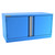Champion Tool Storage DW1200-2FDIL-FTB-BB | 56-1/2" Width x 29-7/8" Height x 28-1/2" Depth 2 Door 1 Shelf Powder Coated Steel Modular Flush Door Cabinet with Shelf - Bright Blue