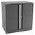 Champion Tool Storage SWP1800-2FDIL-FTB-DG | 40-1/4" Width x 41-3/4" Height x 28-1/2" Depth 2 Door 2 Shelves Powder Coated Steel Modular Flush Door Cabinet with Shelf - Dark Gray