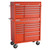 Champion Tool Storage FMP4121RC-RD | 41" Width x 66" Height x 20" Depth 21 Drawer Powder Coated Steel Top Chest Roller Cabinet Combo with Maintenance Cart - Gloss Red