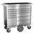 Champion Tool Storage FMPSA4111MC | 41" Width x 45" Height x 20" Depth 11 Drawer Brushed Coated Stainless Steel Wheeled Tool Cabinet with Maintenance Cart - Stainless