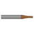 Harvey Tool 711793-C10 | 0.093" Diameter x 1/4" Shank x 0.279" LOC x 2-1/2" OAL 6 Flute C10 Coated Square End Mill