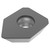 Seco Tools 02457208 | 0.500" Inscribed Circle Diameter x 0.039" Radius x 0.187" Thickness 2 Cutting Edge PCBN Milling Insert