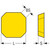 Seco Tools 02566059 | 0.529" Inscribed Circle Diameter x 0.032" Radius x 0.132" Thickness 4 Cutting Edge Carbide Milling Insert