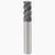 Seco Tools 02734051 | 4.00mm Diameter x 6.00mm Shank x 0.20mm Radius x 50.00mm OAL 2 Flute 48 Degree Helix Angle MEGA-64 Coated Carbide Corner Radius End Mill