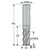 Seco Tools 02760805 | 12.00mm Diameter x 12.00mm Shank x 2.50mm Radius x 90.00mm OAL 4 Flute 42 Degree Helix Angle SIRON-A Coated Carbide Corner Radius End Mill