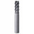 Seco Tools 02881709 | 6.00mm Diameter x 6.00mm Shank x 0.50mm Radius x 57.00mm OAL 4 Flute 48 Degree Helix Angle SIRON-A Coated Carbide Corner Radius End Mill