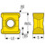 Seco Tools 03272710 | LNK.06 Size x 0.032" Radius x 0.197" Thickness 4 Cutting Edge Carbide Disc Milling Insert