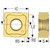 Seco Tools 03272949 | 0.472" Inscribed Circle Diameter x 0.039" Radius x 0.189" Thickness 8 Cutting Edge Carbide Milling Insert