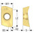 Seco Tools 10198807 | XOMX180620TR-M14 2.00mm Corner Radius x 6.40mm Thickness 2 Cutting Edge Carbide Milling Insert