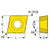 Seco Tools 03275923 |CCMT060208-MF2 0.250" Inscribed Circle Diameter x 0.032" Corner Radius x 0.094" Thickness 2 Cutting Edge Carbide Turning Insert