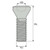 Seco Tools 02440267 | C94010-T15P 0.252" Diameter x 0.394" OAL x 0.028" Height x 90 Degree Head Countersunk Angle Insert Screw for Indexable