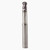 Seco Tools 00023032 | 450080 8.00mm Diameter x 8.00mm Shank x 4.00mm Corner Radius x 65.00mm OAL x 50 Degree Helix Angle 2 Flute MEGA Coated Carbide Ball End Mill