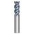 Seco Niagara Cutter 10008579 | STR440.2.500D2R120.0Z4 HTA 0.500" Diameter x 0.500" Shank x 3.000" OAL x 40 Degree Helix Angle 4 Flute HTA Coated Carbide Corner Radius End Mill