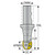 Seco Tools 00032627 | R218.20-3250.3S-70.100 50.00mm Diameter x 32.00mm Shank x 70.00mm Maximum Cutting Depth x 59.50mm Shank Length x 90 Degree Cutting Edge Angle 2 Flute Indexable Ball Nose End Mill