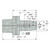 Seco Tools 02753150 | C4-391.5603-16080 27.00mm Body Diameter x 57.00mm Body length Shrink-Fit Tool Holder
