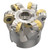 Seco Tools 03278984 | R220.29I-0066-08.6A 50.00mm Diameter x 8.00mm Depth of Cut x 50.00mm Functional Length -6 Degree Rake Radial Angle Indexable Copy End Mill