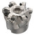 Seco Tools 03278984 | R220.29I-0066-08.6A 50.00mm Diameter x 8.00mm Depth of Cut x 50.00mm Functional Length -6 Degree Rake Radial Angle Indexable Copy End Mill