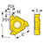 Seco Tools 10097641 | 16ER1.0ISO,TTP2050 0.375" Inscribed Circle Diameter x Right Hand Insert Hand Laydown Threading Insert