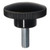 Carr Lane CLM-432-KTK-25-PACKOF2 | M6 Thread x 1.00mm Pitch Knurled Knob - Stud Type (Phenolic)