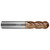 Helical Solutions 89807 | 10.00mm Diameter x 10.00mm Shank x 63.00mm OAL x 15.00mm LOC 4 Flute TPLUS Coated Ball End Mill