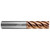 Helical Solutions 89821 | 3.00mm Diameter x 6.00mm Shank x 63.00mm OAL x 4.50mm LOC 5 Flute TPLUS Coated Square End Mill