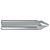 AB Tools TEM180-20 | 0.180" Diameter x 20 Degree Tapered End Mill
