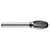 Precision Twist Drill 7466294 | 3/8" Diameter x 5/8" Usable Length x 2-3/8" OAL Bright Coated HM Oval Burr